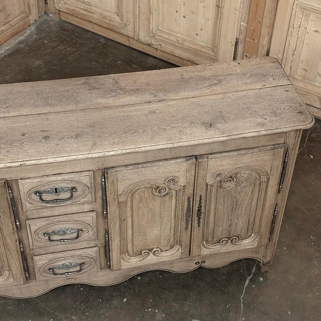 18th Century Country French Buffet ~ Enfilade in Stripped Oak For Sale - Image 18 of 18