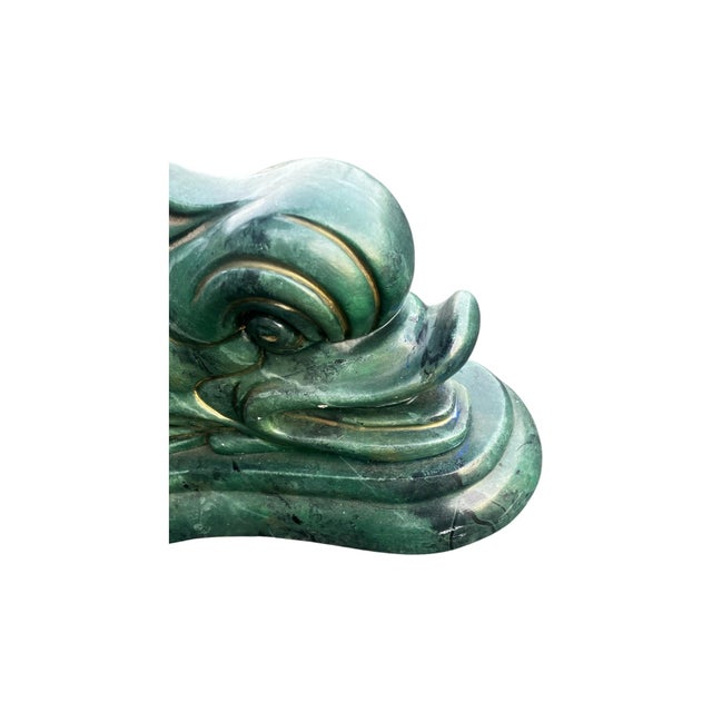 Ballard Designs Attributed Koi Fish Neoclassical Pedestal Dining Side Table For Sale - Image 10 of 10