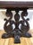 Brown Antique American Carved Oak "Fleur-De-Lis" Base Renaissance Library Center Table For Sale - Image 8 of 13