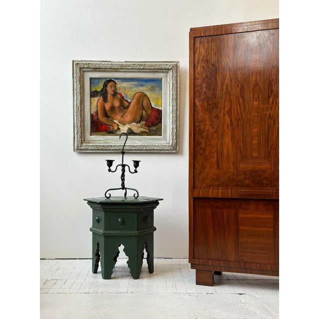 Abstract Antique Forged Iron Twisted Candelabra, Circa Early 19th Century For Sale - Image 3 of 12