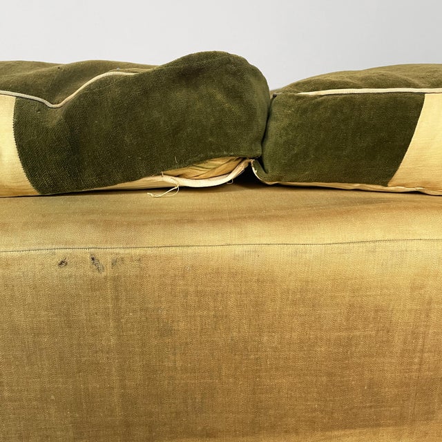 Art Deco Italian Daybed in Green Velvet, 1930s For Sale - Image 11 of 13