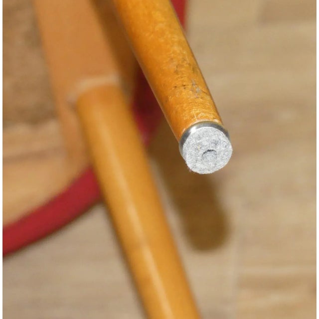 Red Cocktail Chair, 1950s For Sale - Image 11 of 12