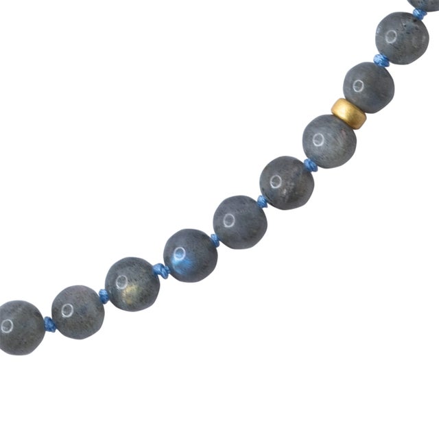 2020s Translucent Gray Labradorite Necklace -by Bombyx House For Sale - Image 5 of 9