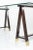 Wood Arturo Pani Trestle Table For Sale - Image 7 of 8