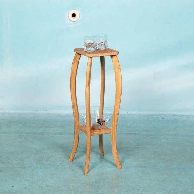 Vintage Plant Stand in Pine, Sweden, 1960s For Sale - Image 3 of 3
