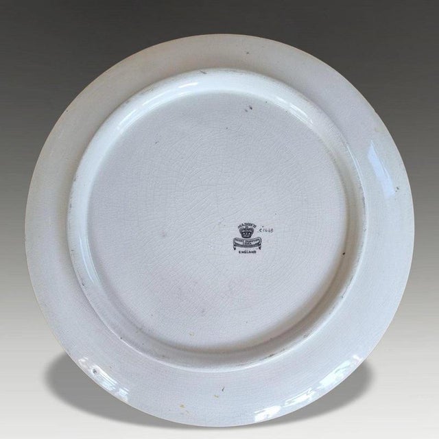 19th Century Antique Aesthetic Movement Ironstone Ceramic Charger from Masons, 1895 For Sale - Image 5 of 6