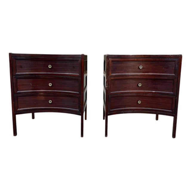 Dessin Fournir Handley Bowfront Chests- A Set of 2 For Sale