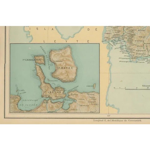 Map of the Island of Samar, 1899 For Sale - Image 6 of 9