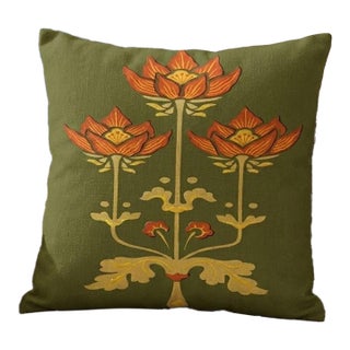 Exquisite Luxury Arts & Crafts Sofa Cushions – 1920s Design Cushion Cover With Insert For Sale