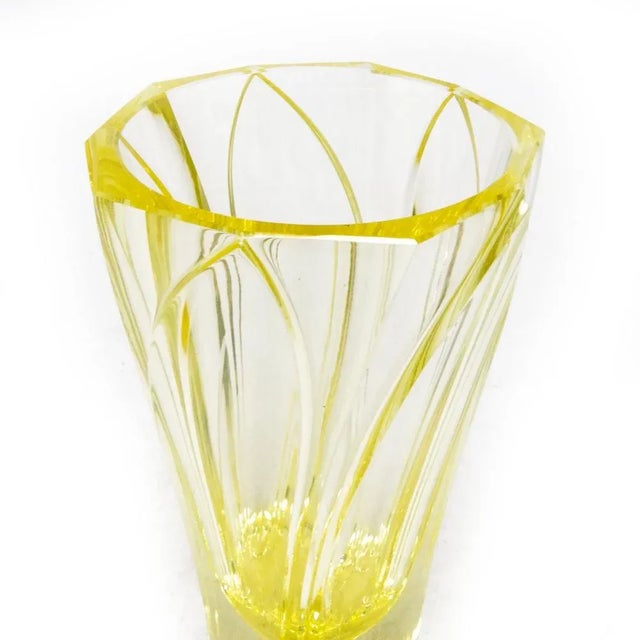 1930s Art Deco Vase from Moser, Czechoslovakia, 1930s For Sale - Image 5 of 8