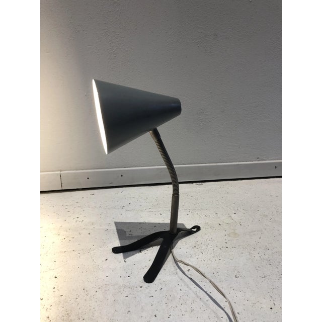 Black Small Mid-Century Table Lamp by H. Th. J. A. Busquet for Hala, 1950s For Sale - Image 8 of 10