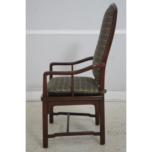 Asian Pair Henredon Asian Modern Dining Room Chairs For Sale - Image 3 of 18