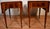 1930s English Hepplewhite Mahogany Satin Wood Inlay Leather Top Drop-Leaf Pembroke Side Tables For Sale - Image 10 of 18