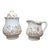 Mid 18th Century English "Willow Tree" Sugar and Creamer For Sale
