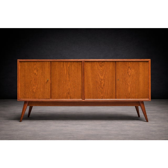 Wood Credenza in Cherry Wood, Joaquim Tenreiro for Laubitch & Hirth, 1942 - Lot 41A For Sale - Image 7 of 13