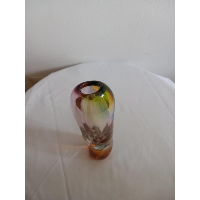 Mid-Century Glass Vase by Josef Rozinek for Birske Glas For Sale - Image 6 of 8