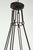 Graceful French iron and glass fixture. Glass is signed Muller Freres. Newly rewired for nine candelabra bulbs; each bulb...