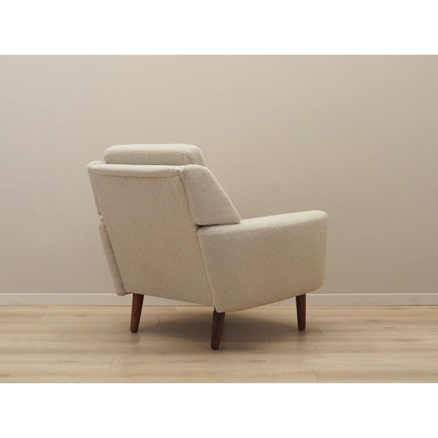 Danish Cream Armchair, 1970s For Sale - Image 10 of 16