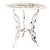 Petite French Bistro Outdoor Table/Distressed White For Sale