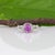 2020s Pink Sapphire Ring With Earth-Mined Diamond Accents: Solid 14k Gold, Size 6.75 For Sale - Image 5 of 9