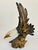 1990s Vintage Hand-Painted Porcelain Bald Eagle Sculpture, Americana Decor, 12” For Sale - Image 5 of 10