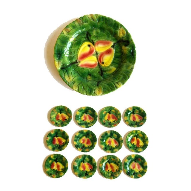 Antique Fruit Dessert Service Set, Set of 13 For Sale - Image 6 of 6