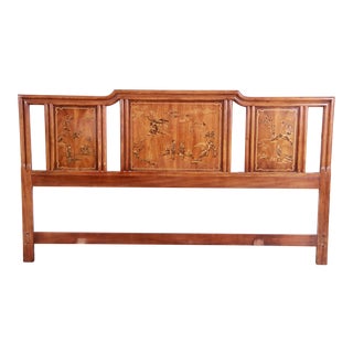 Drexel Heritage Hollywood Regency Chinoiserie King Size Headboard For Sale
