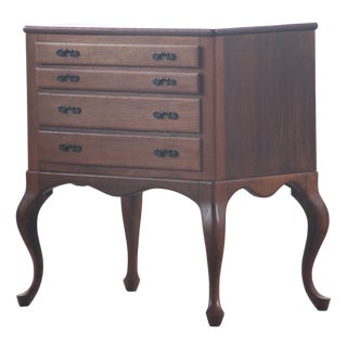 Danish Bedside Table in Oak, 1960s For Sale