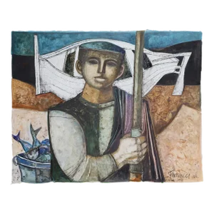 Lucio Ranucci, Fisherman, Watercolor