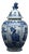 Antique Lidded Floral Ginger Jar Vase from Royal Delft, 1916 For Sale
