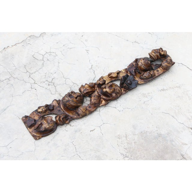 Rococo 18th Century Wooden Baroque Gold Leaf Ornament For Sale - Image 3 of 13