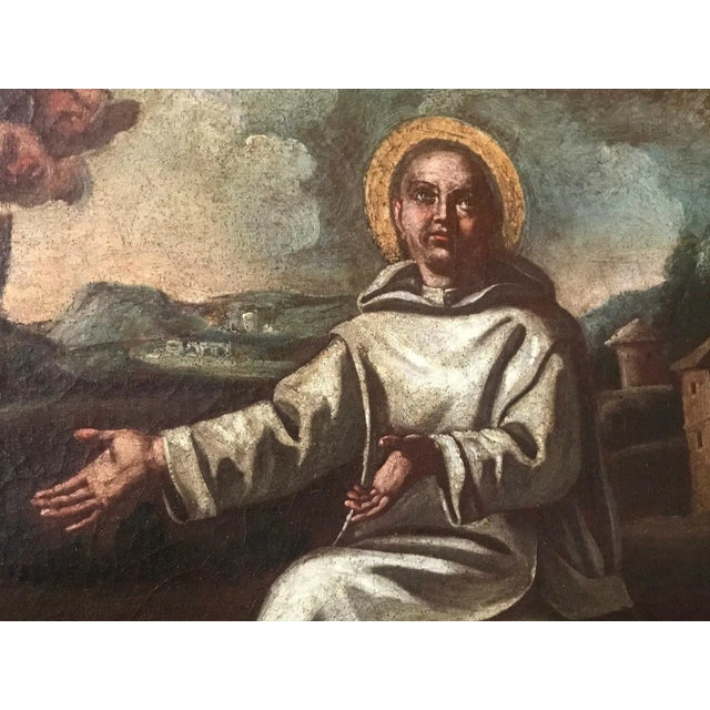 17th Century Saint Bernard of Clairvaux Painting For Sale - Image 4 of 13