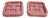 Pink Earthenware Bottle Coasters with Braided and Twisted Details from Vallauris, 1950s, Set of 2 For Sale