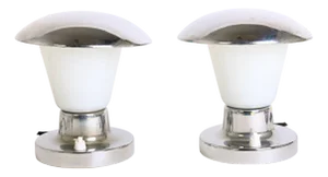 Bauhaus Nightstand Lamps by Napako, 1930s, Set of 2
