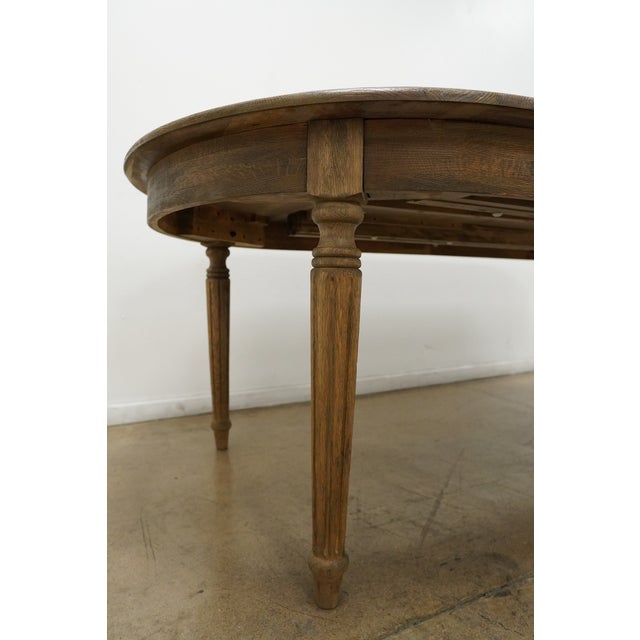 Rh Vintage French Fluted-Leg Extension Dining Table For Sale - Image 11 of 14