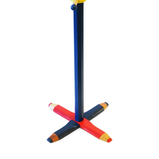 Ettore Sottsass Postmodern Pencil Coat Rack in the Style of Pierre Sala For Sale - Image 4 of 7