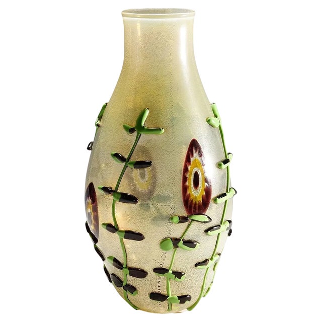 Large Art Glass Vase attributed to Licio Zanetti, Murano, 1970s For Sale