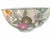 A beautiful vintage porcelain bowl decorated with an intricate fruit, blossom, and foliage motif in soft shades of celadon...