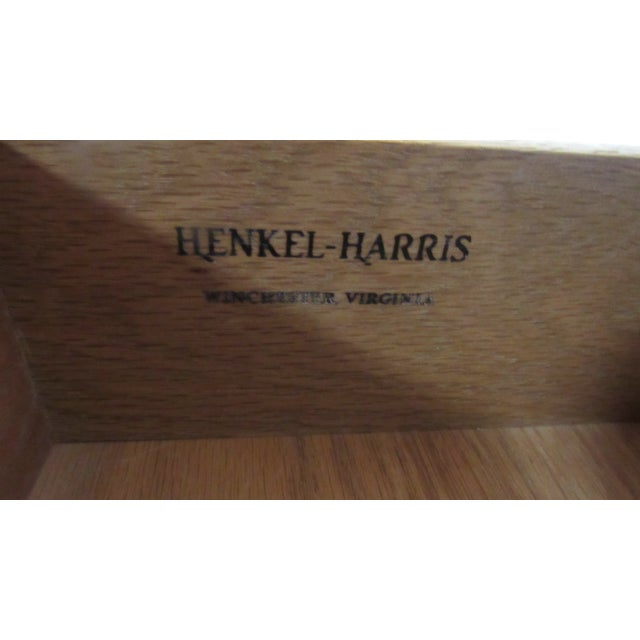 Brown 1980s Henkel Harris Cherry Dresser Designer Bachelors Chest For Sale - Image 8 of 13
