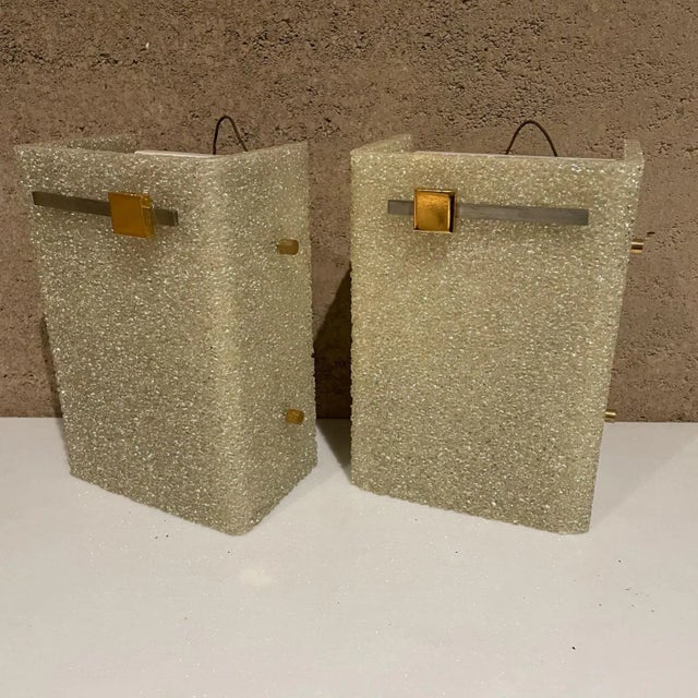 1970s Minimalist Modern Arlus Textured Wall Sconces, France - a Pair For Sale - Image 10 of 12