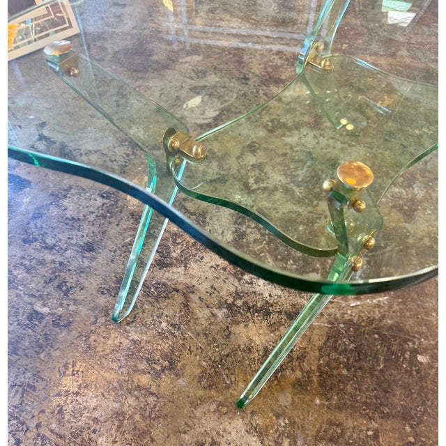 Luigi Brusotti Sculptural Glass Coffee Table, Italy, 1970s For Sale - Image 11 of 13