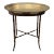 Late 20th Century Maitland-Smith Bamboo-Design Side Table With Brass Tray For Sale