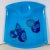 From the designer Georges Briard, and from the Pageant Fruit collection, a Peacock Blue glass serving tray, circa 1964....