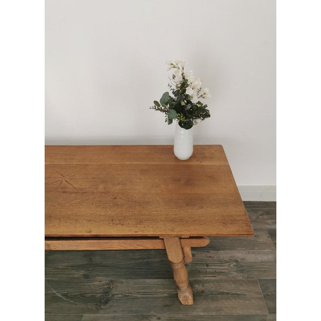 German Monastery Table with Inlay, 1600s For Sale - Image 13 of 14