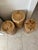 Set of Three Solid Wood Stump Side Tables For Sale - Image 4 of 12