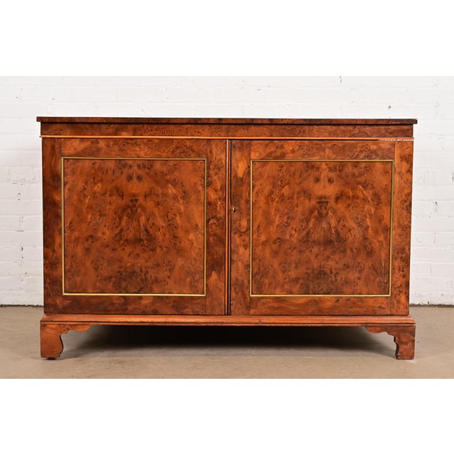 English Antique English Regency Burl Wood Leather Top Metamorphic Wooton Desk, Circa 1860s For Sale - Image 3 of 14