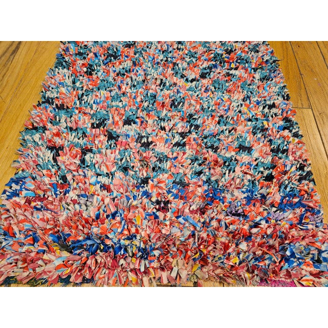 Vintage Moroccan Boucherouite Shag Runner, Handwoven Wool & Cotton, 3' X 9' For Sale In Chicago - Image 6 of 13
