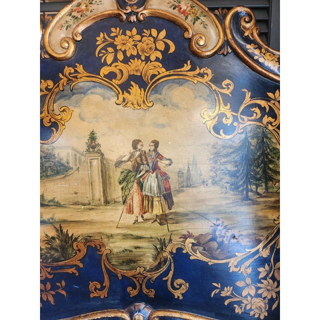 Mid 19th Century Incredible Pair of 19th Century Hand Painted Twin Beds. For Sale - Image 5 of 15