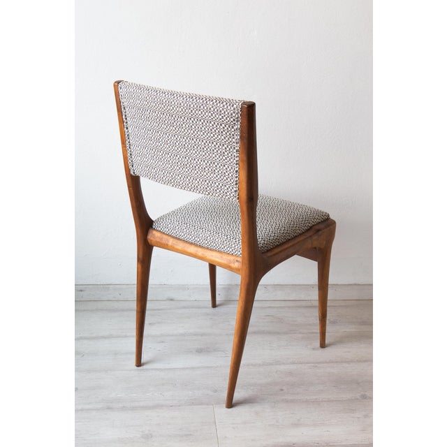 1980s Scandinavian Style Chair in European Walnut, 1950s For Sale - Image 5 of 8