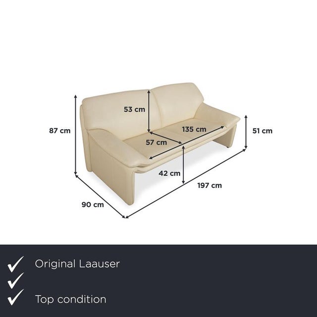 with the Laauser Atlanta three-seater sofa, you'll bring a true statement of relaxed living into your home. The design...